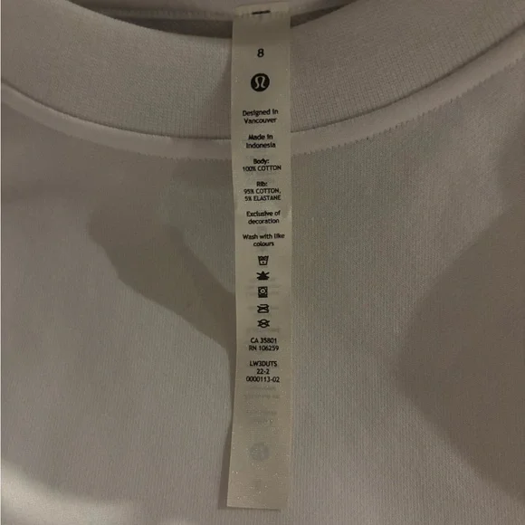 Lululemon Athletica Classic White Sweatshirt - Picture 3 of 5
